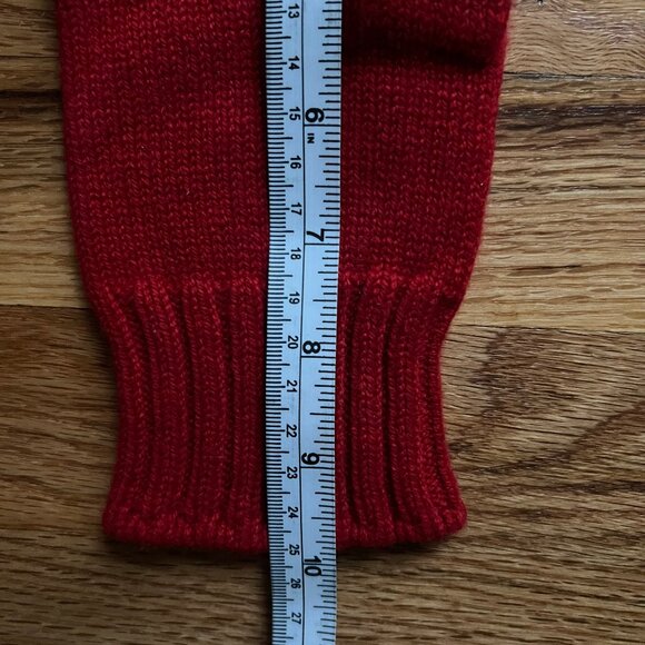 Vintage NWOT,Ballantyne red cashmere unisex gloves, Men's size Large, Scotland - Picture 8 of 10
